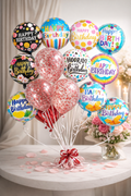 Floating Happy Birthday Balloon